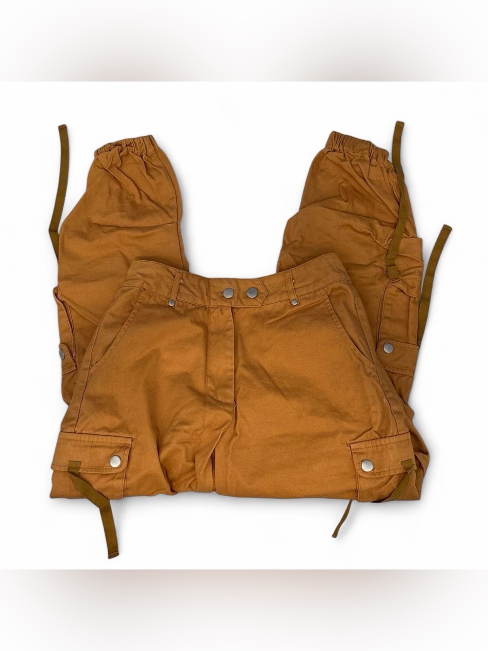 Forever 21 Women’s Cargo Joggers in Caramel